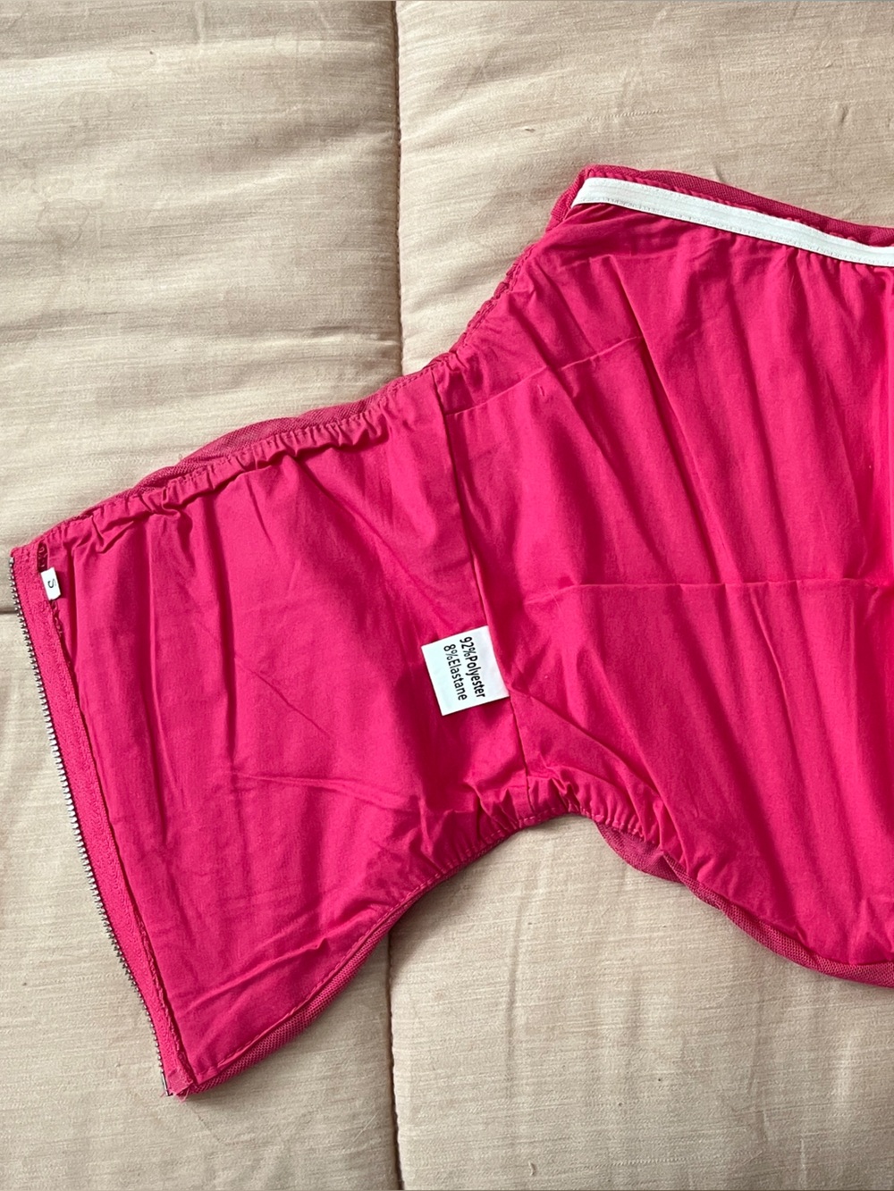 Pink Ruched Strapless Corset - Picture 4 of 5